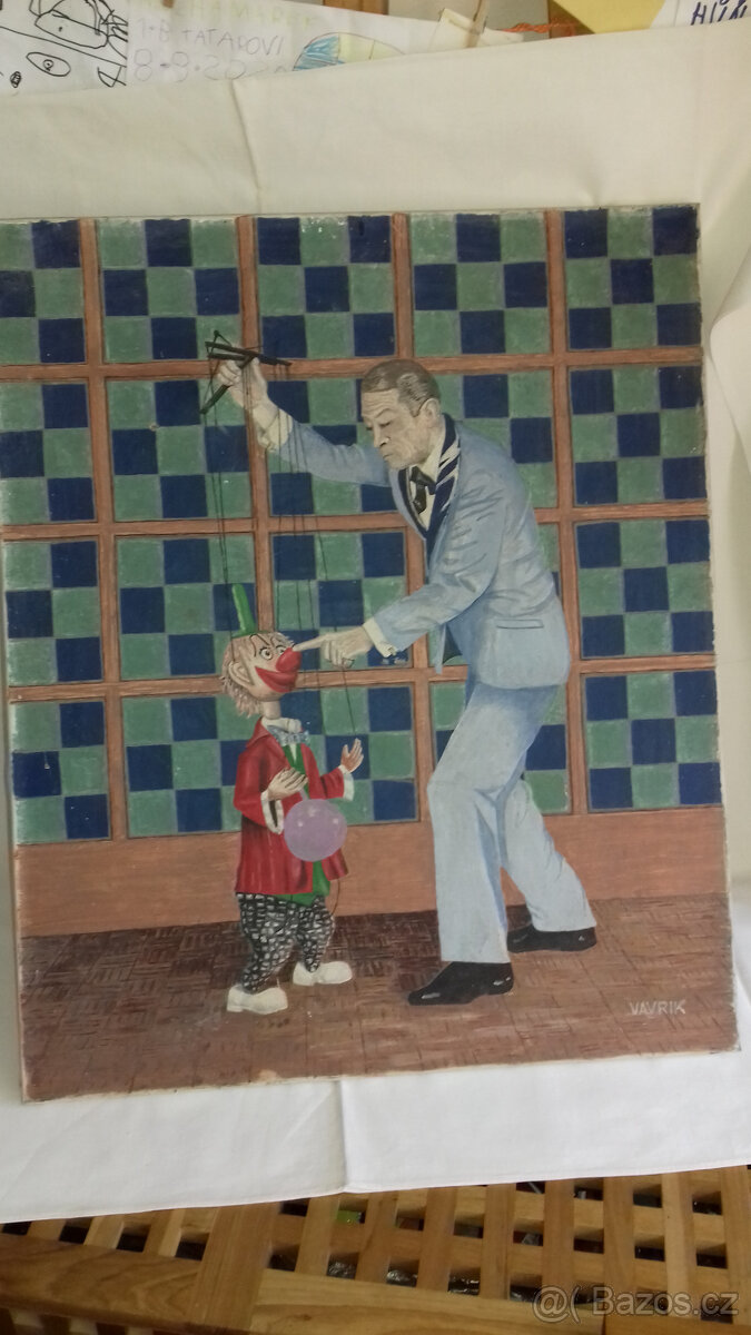 Větší obraz olej na plátně,2 ks - 6