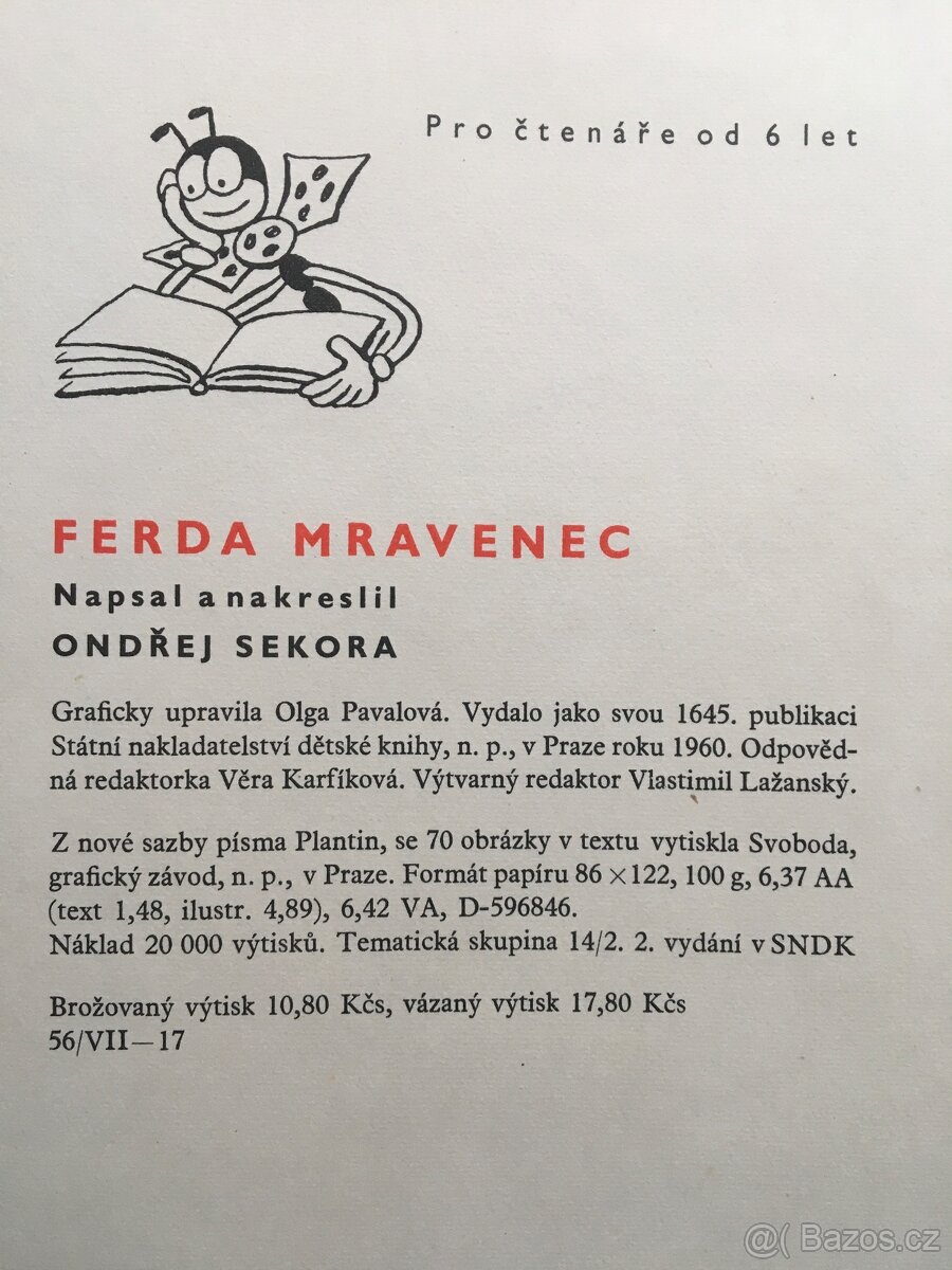 Ferda mravenec – kniha 1960 - 6