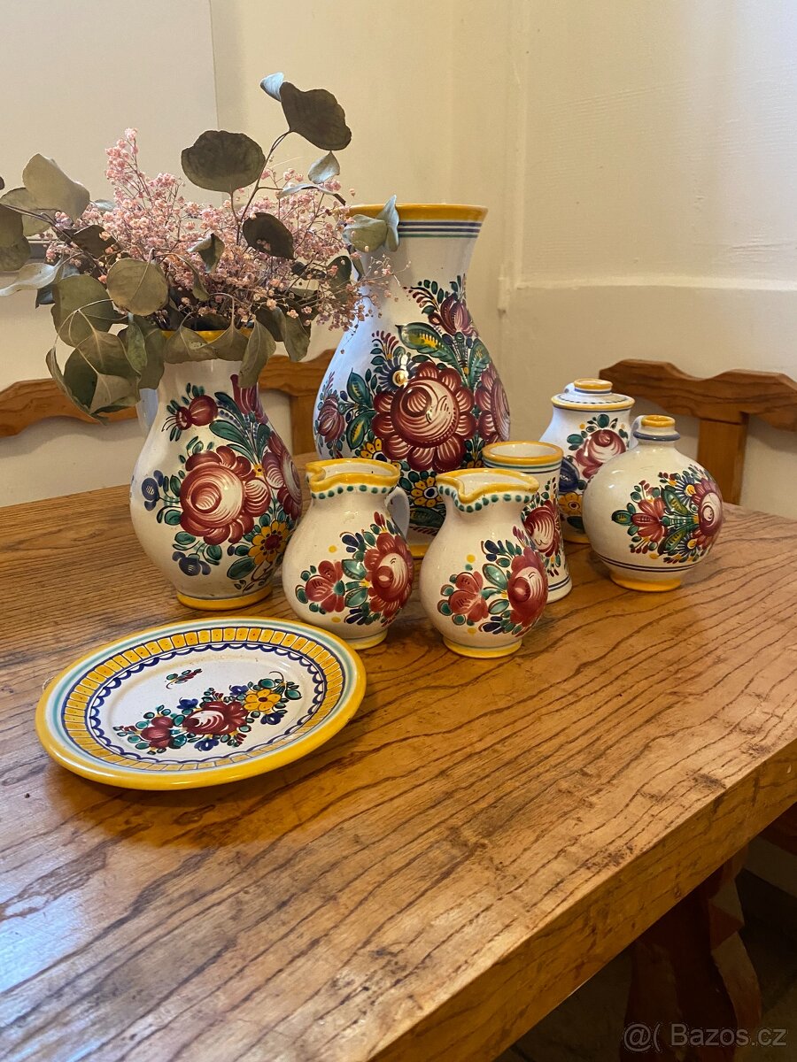 Sada malované keramiky - 6