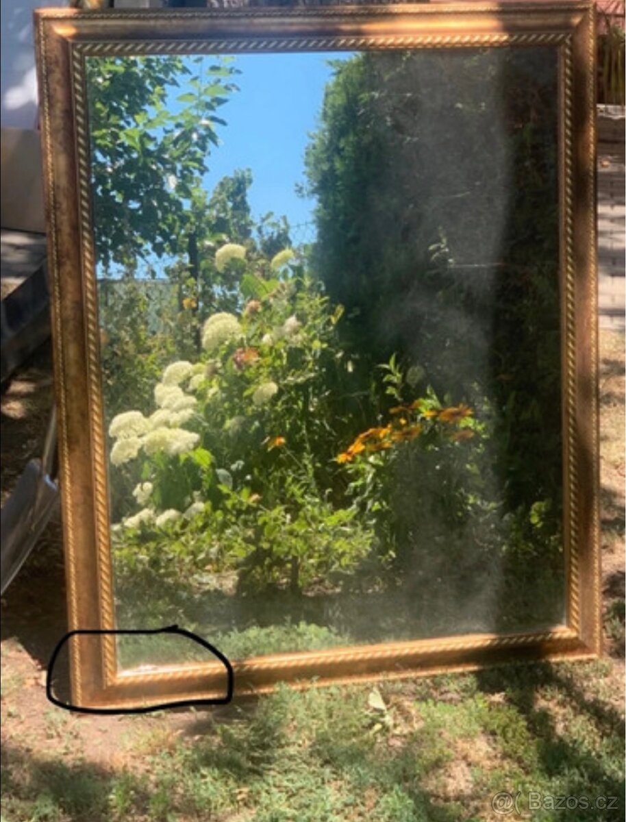 Staré zrcadlo v rámu - 6