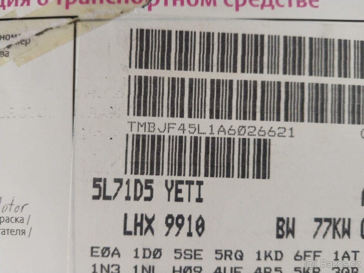 Škoda Yeti 1,2tsi, 77kw 6kvalt, serviska ,klima - 6