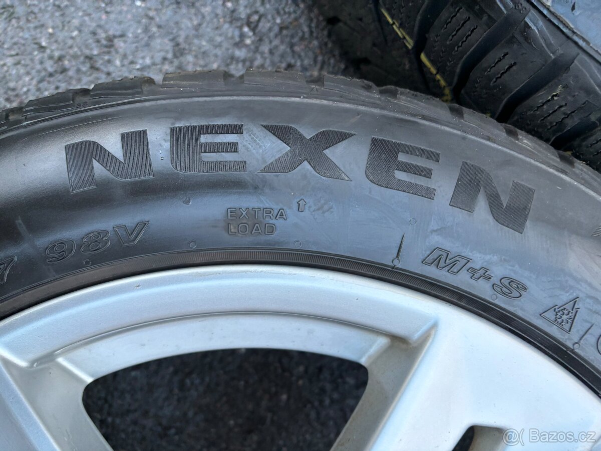 ORIGINÁL Alu Audi A4 B9 R17 5x112 Zimni Nexen 6mm - 6