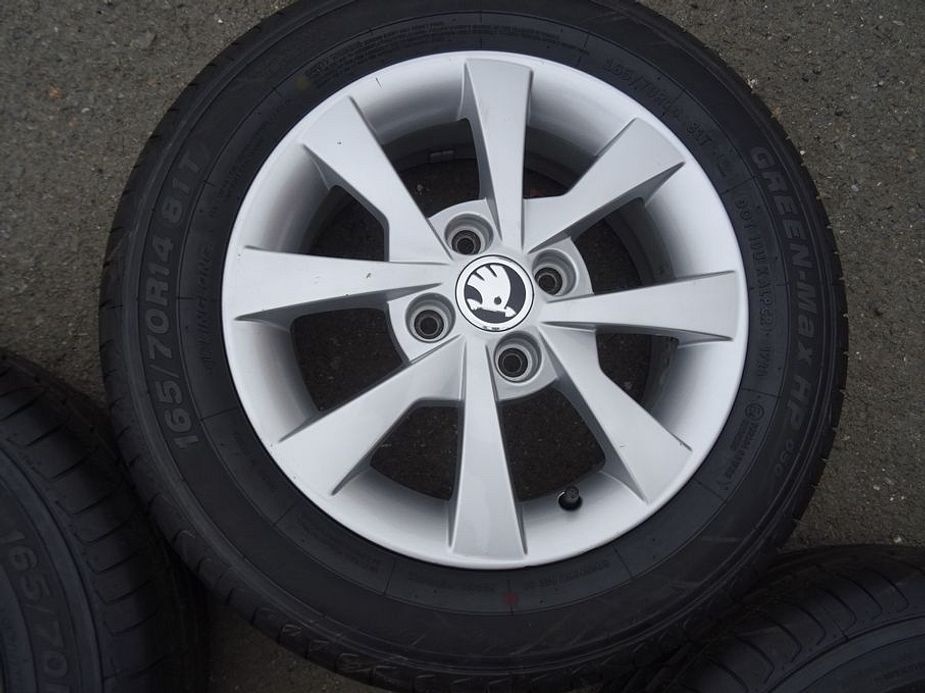 Alu disky Škoda Citigo, 14", 5x112,ET 35, letní sada - 6