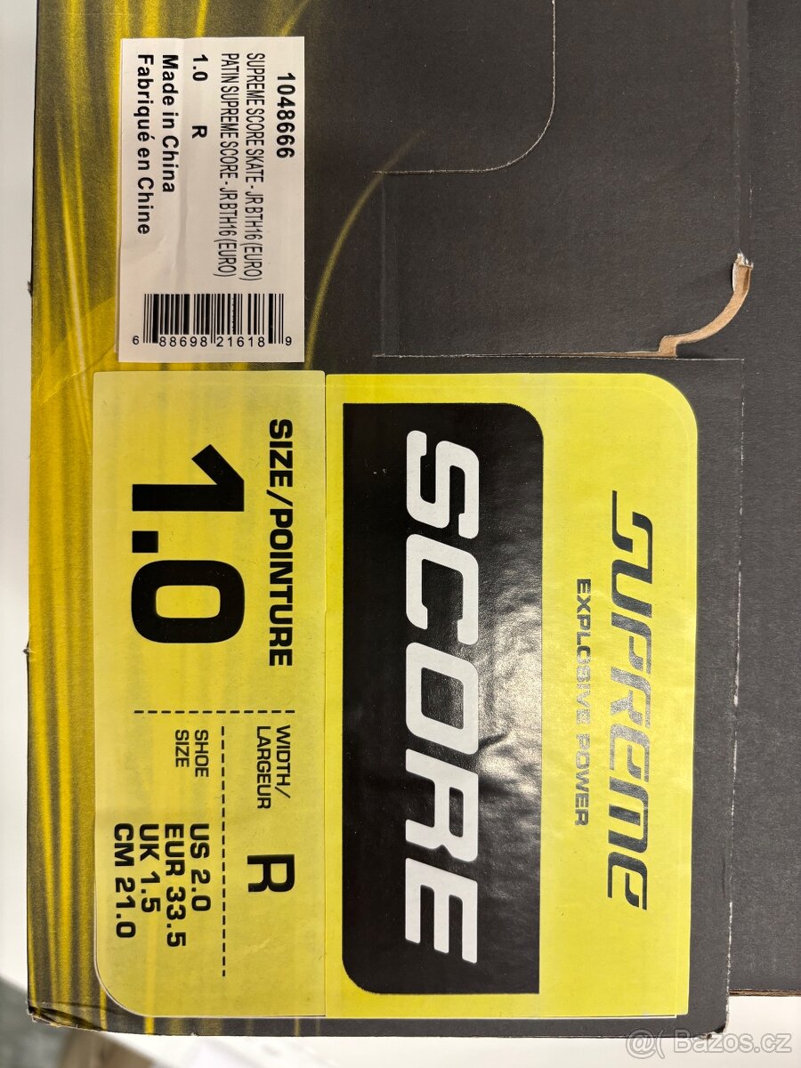 Dětské brusle Bauer Supreme Score vel. 33,5- stelka 21cm - 6