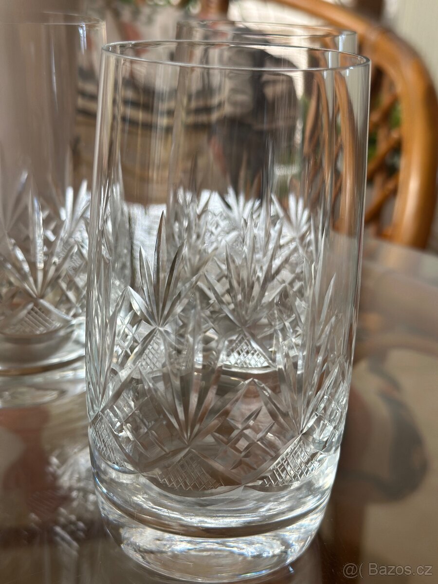 Sada křišťálových sklenic s brusem, objem 0,35 dcl - 6