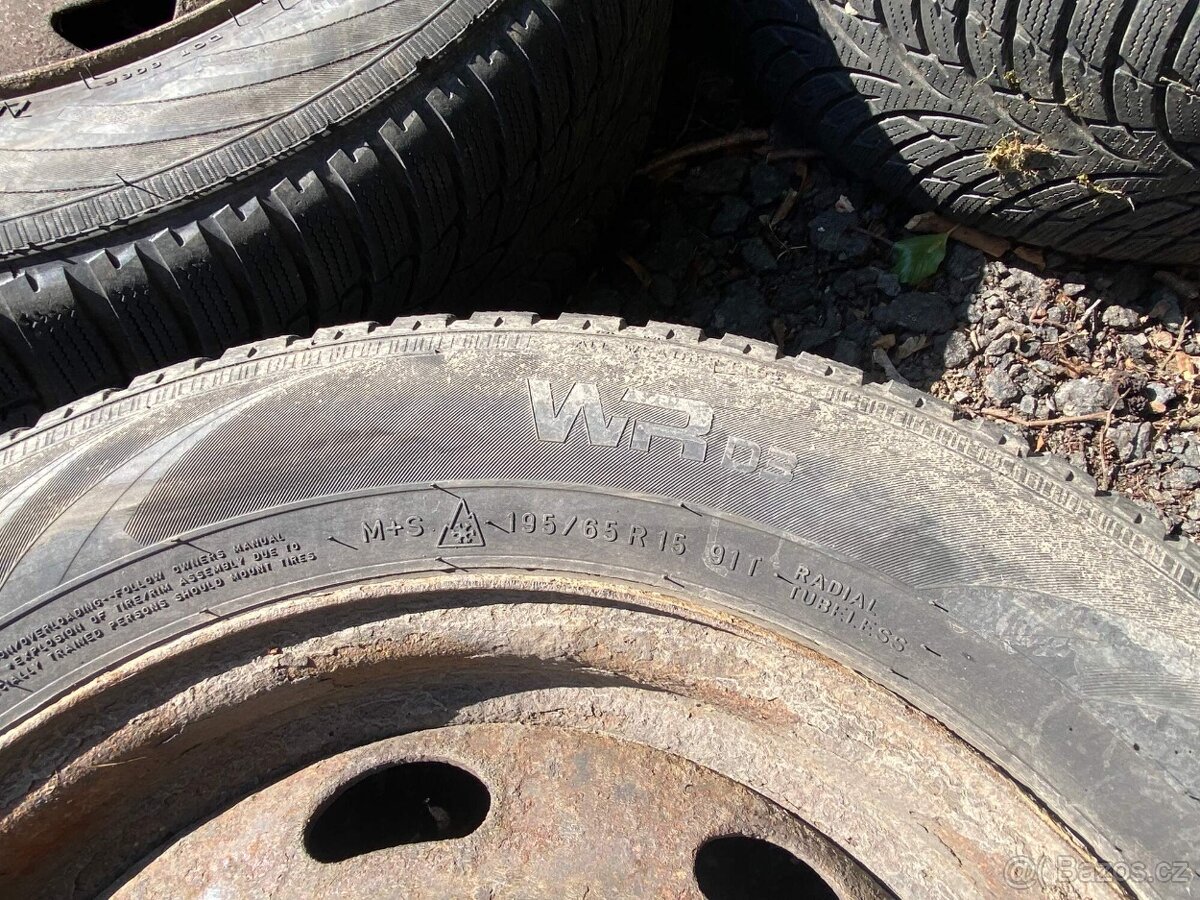 142. sada zimní kola 195/65 r15 4x108 - 6