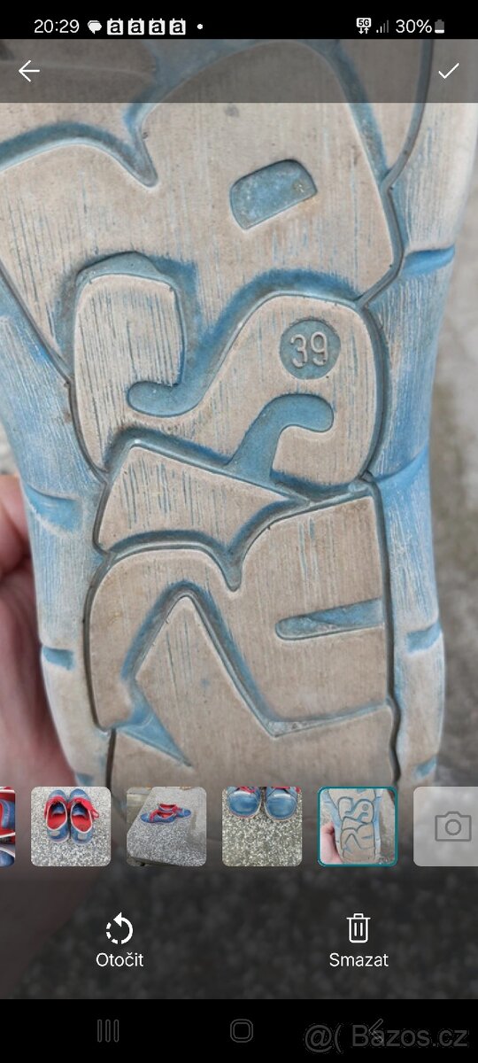 Damske kozene polobotky modre v. 39 - 6