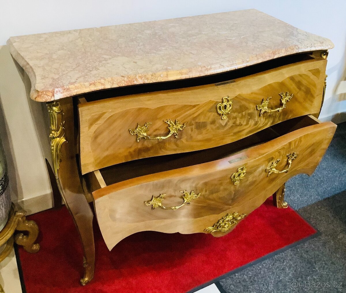 Starožitná Komoda s Mramorem Francie - 6