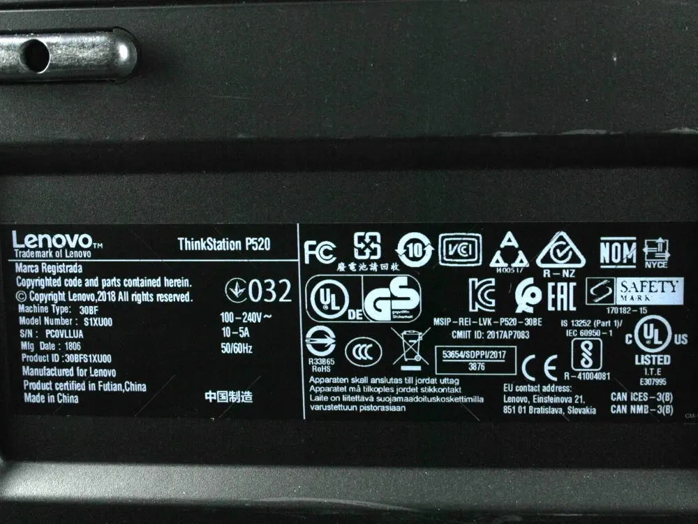 Lenovo P520 - W-2133, RTX A2000, 32GB, 512GB NVMe, ZÁRUKA,OS - 6