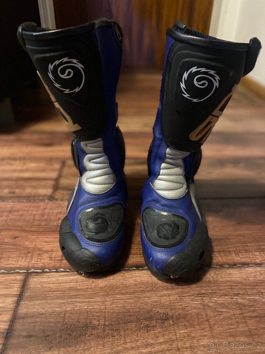 Prodám moto boty SIDI – modro/černé - 6