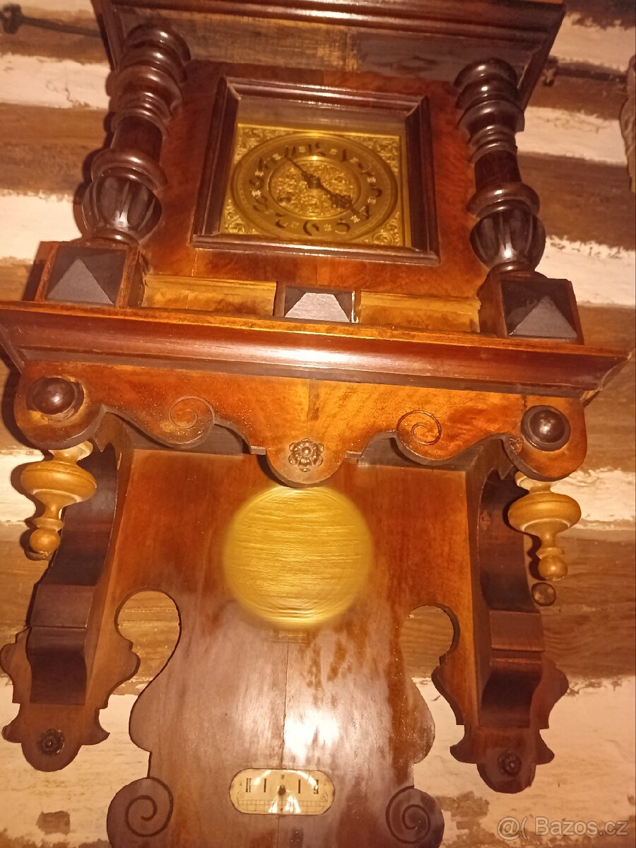 Starožitné hodiny typu mlynářky od firmy Kienzle. - 6