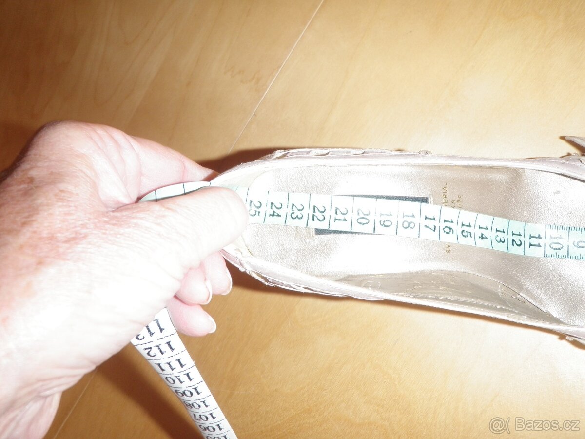 kožené značkové lodičky - vel. 38 - 6