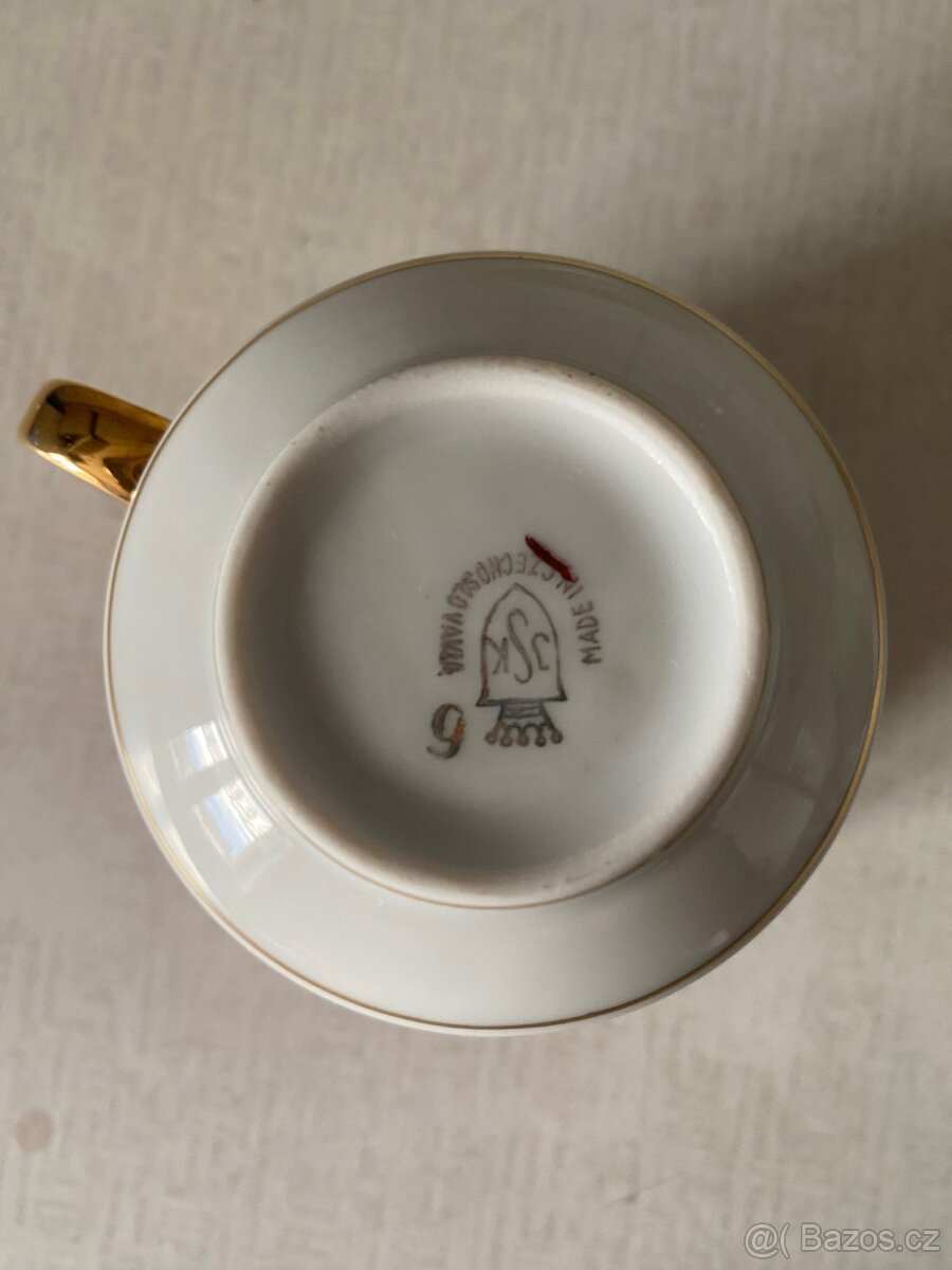 KÁVOVÁ SOUPRAVA -NOVÁ-ZNAČENÁ JSK - 6