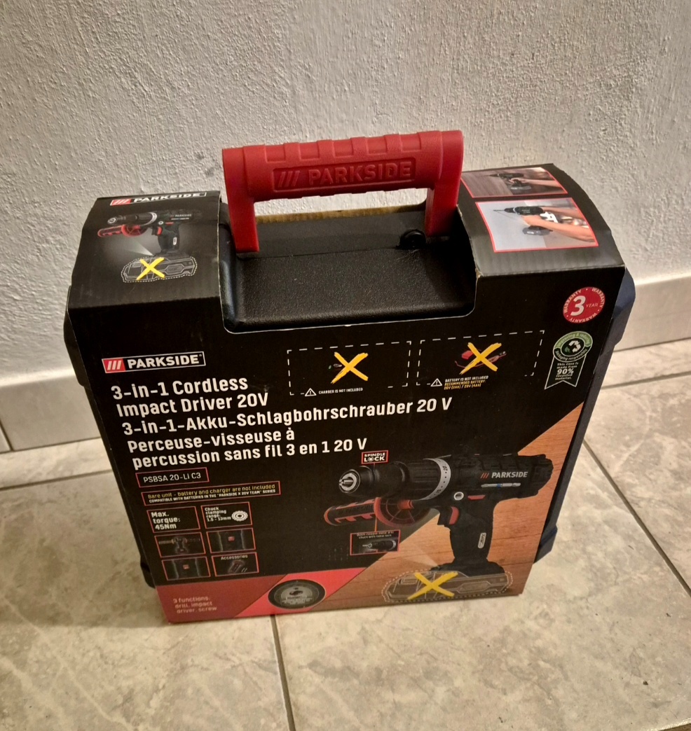 Nová Aku příklepová vrtačka PARKSIDE 20V - 6