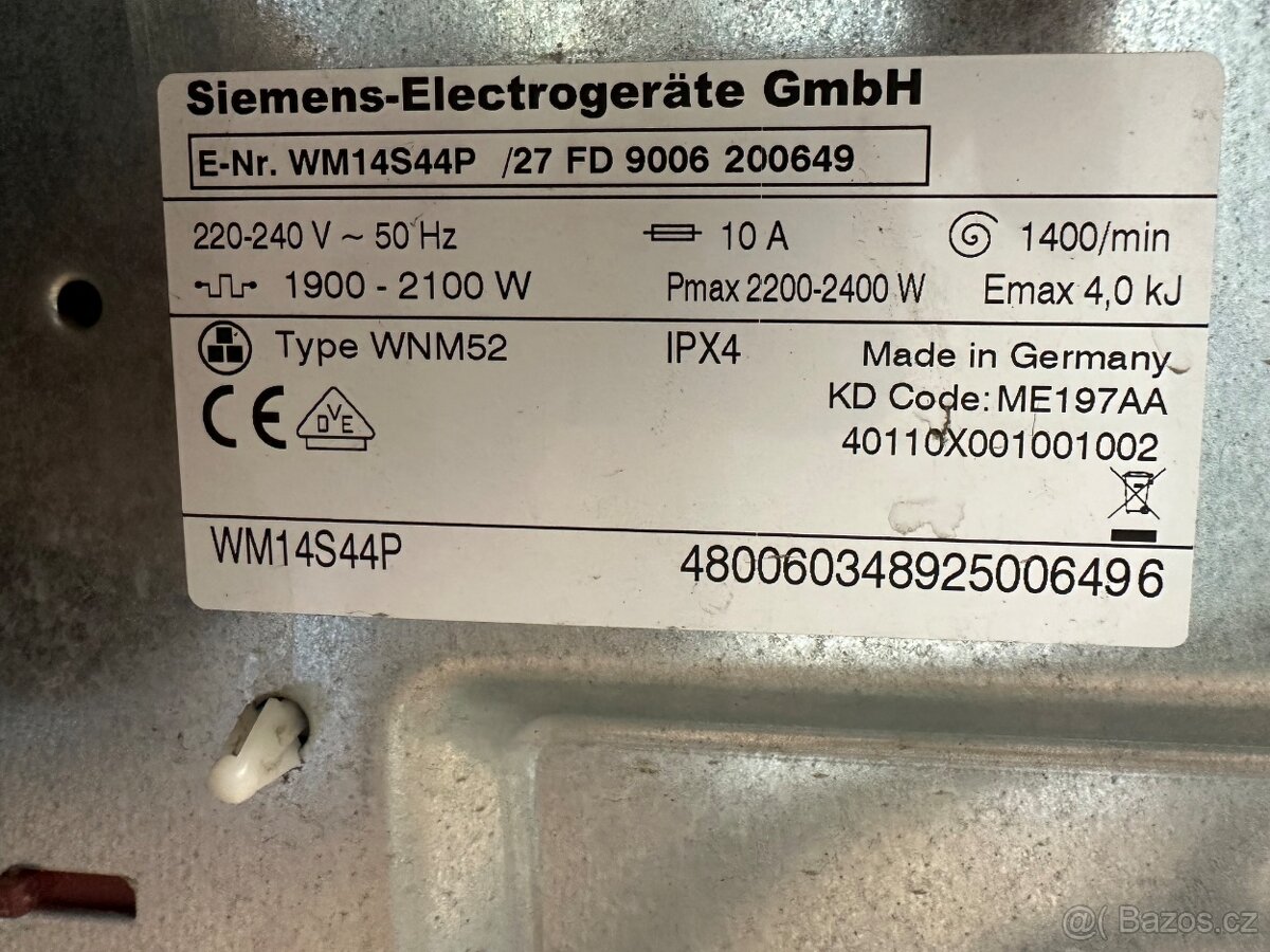 Pračka Siemens (281) - 6