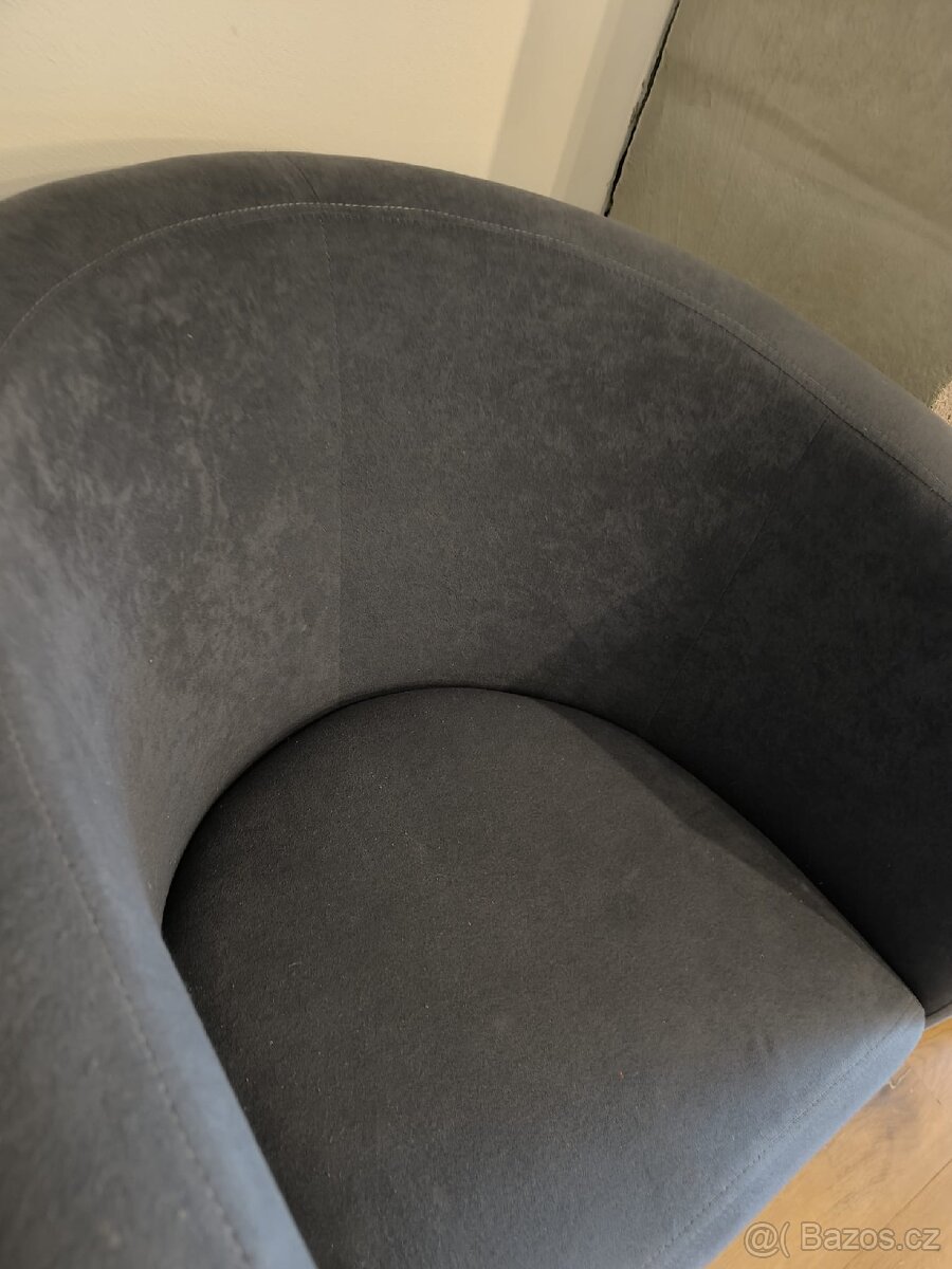 Klubové křeslo - šedé - 6