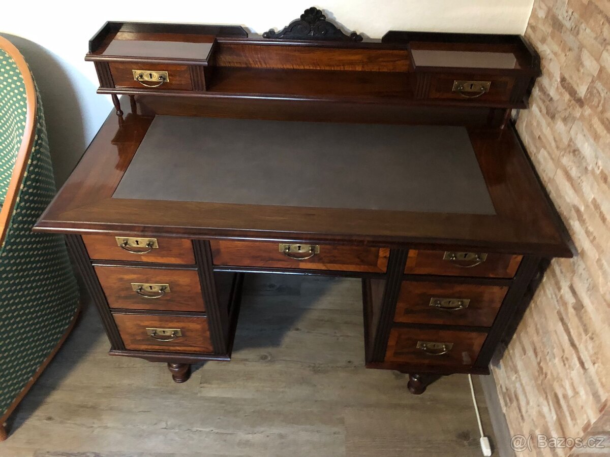 Secesní dámský psací stůl - 6