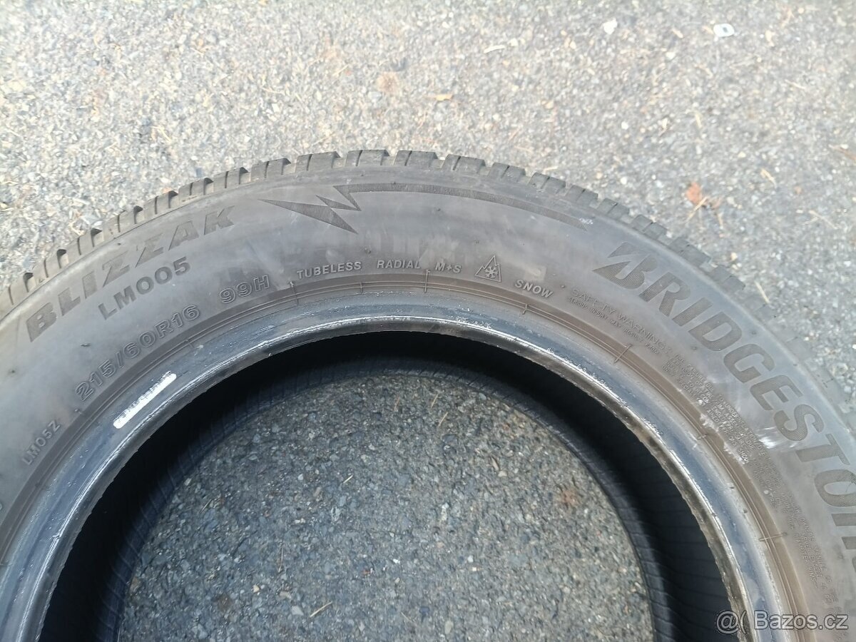4x zimní Bridgestone Blizzak LM005 215/60 R16 99H - 6