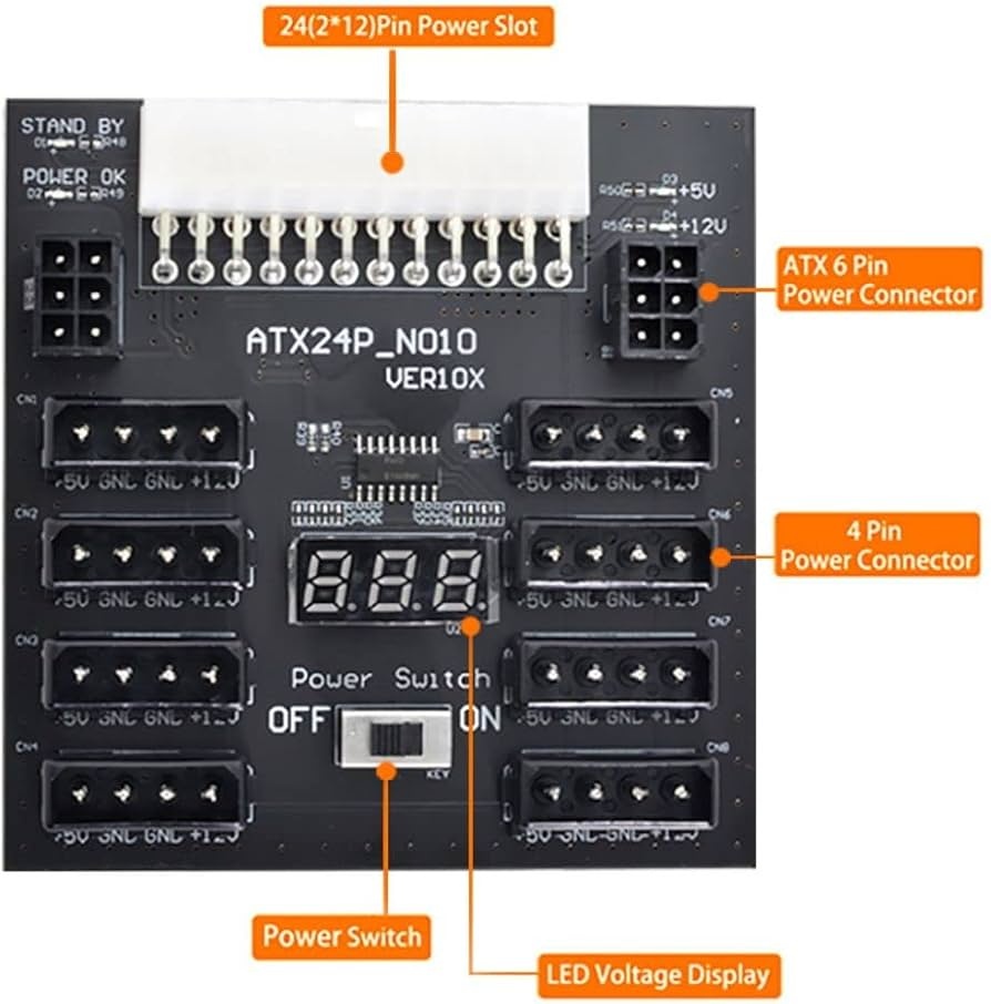 Set pro externí připojení 10 ks pevných disků k PC - 6