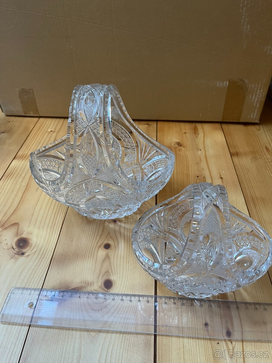 2x křišťálový košík - 6