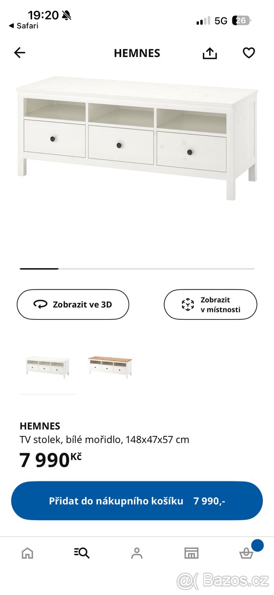 Tv stolek HEMMES ( Ikea) - 6