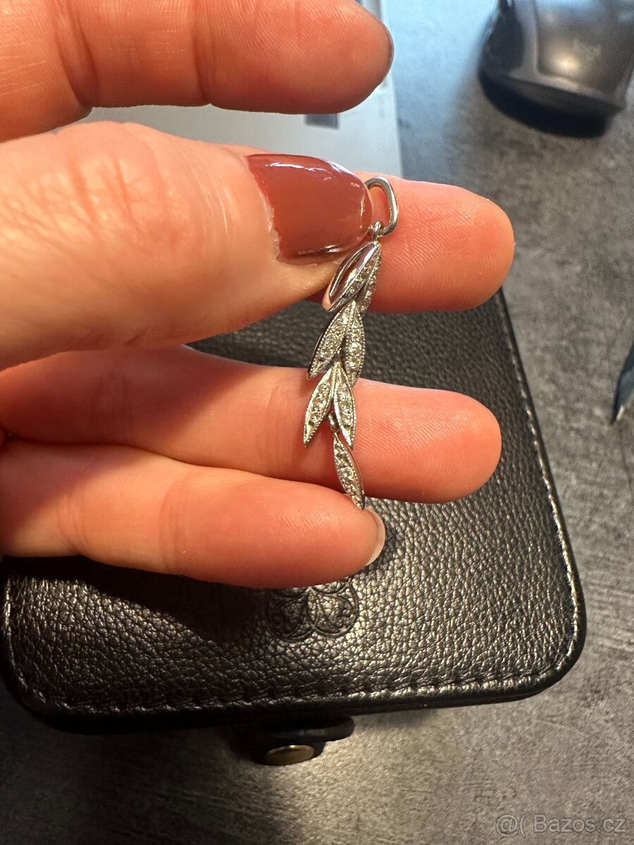 Zlatý přívěsek 14kt s brilianty - 6