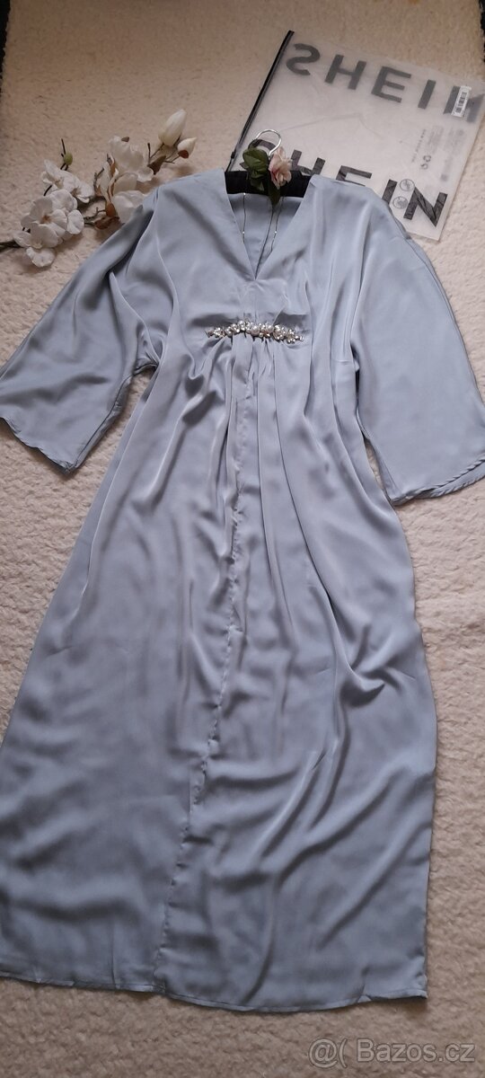 Shein společenské dlouhé šaty Abaya - 6