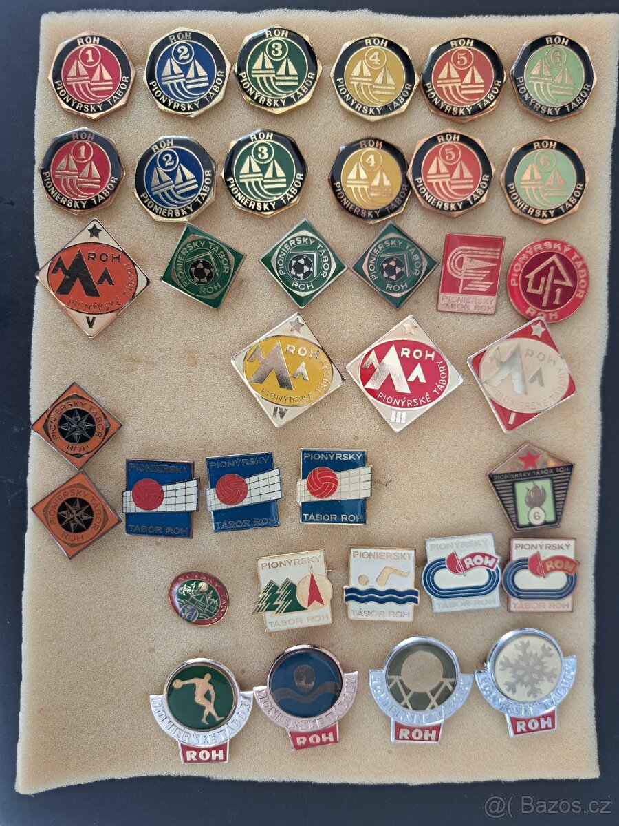 Predám odznaky 1 - 6