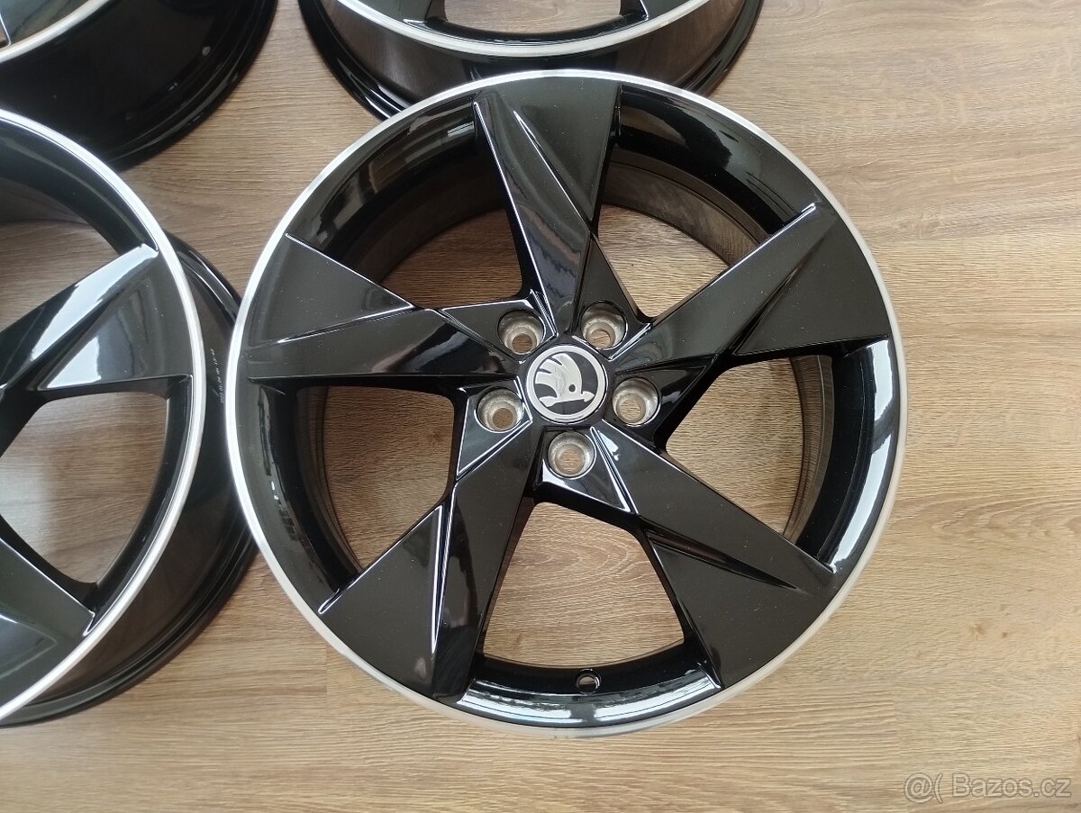 Nová Alu kola 5x100 R17 VOLANS Black - Škoda Kamiq, Scala - 6