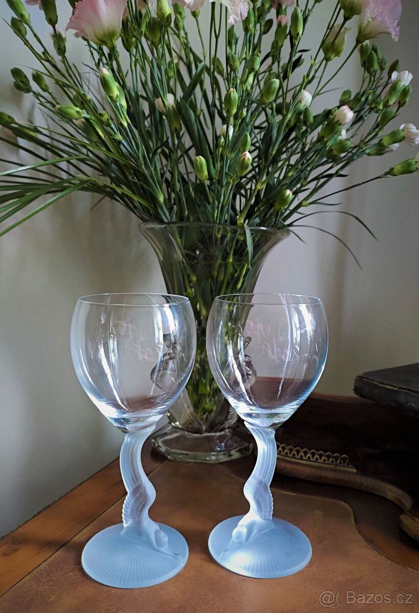 Luxusní párové skleničky na víno - ART DECO - 6