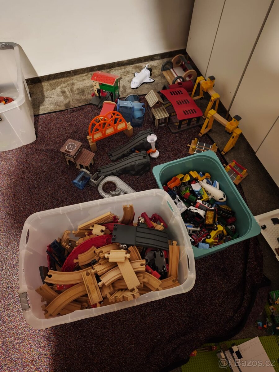 Dřevěné koleje s příslušenstvím - 6