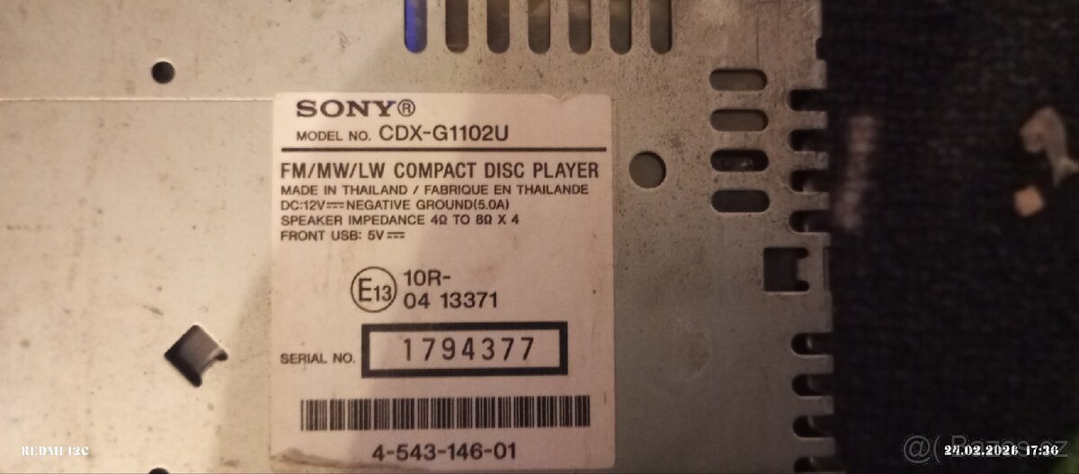 Autoradio Sony 4 x55 W - 6