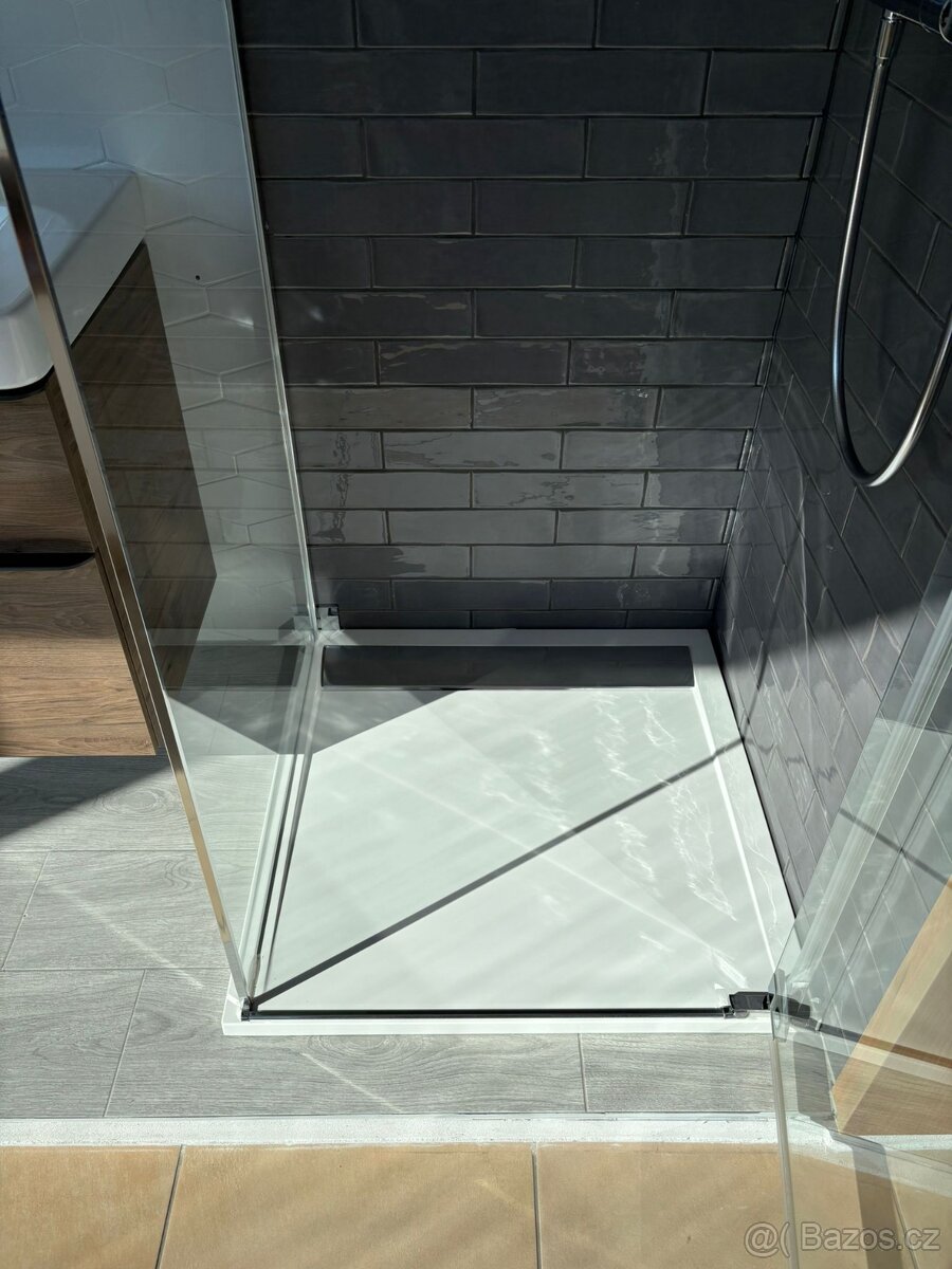 Sprchový kout + vanička 80x80cm Ronal(Sanswiss) - 6