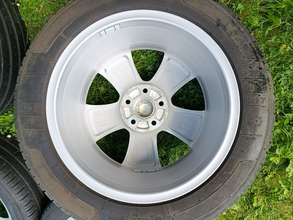 alu kola 5x112 R17 Škoda Yeti a 225/50/17 - 6
