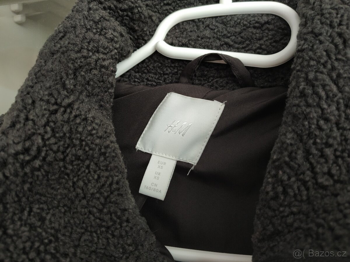 Myškový dámský šedý kabát HM oversize XS S M dlouhý - 6