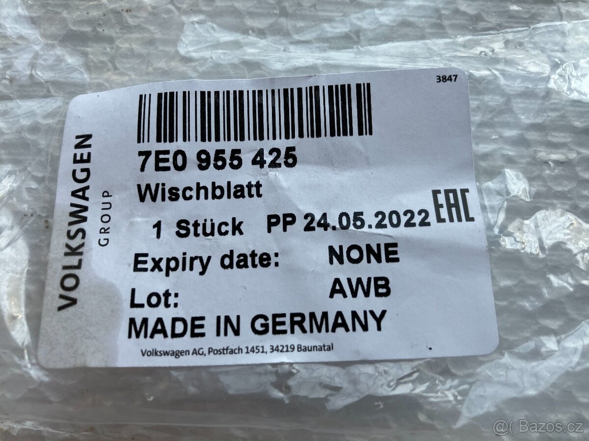 Kompletní zadní stěrač Octavia II combi originál Škoda - 6