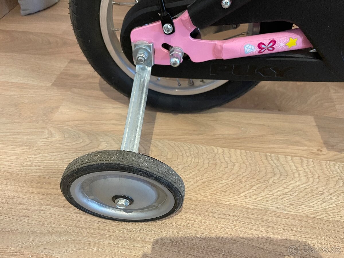 Dětské kolo PUKY YOUKE 12-1 Alu – růžové + boční kolečka - 6