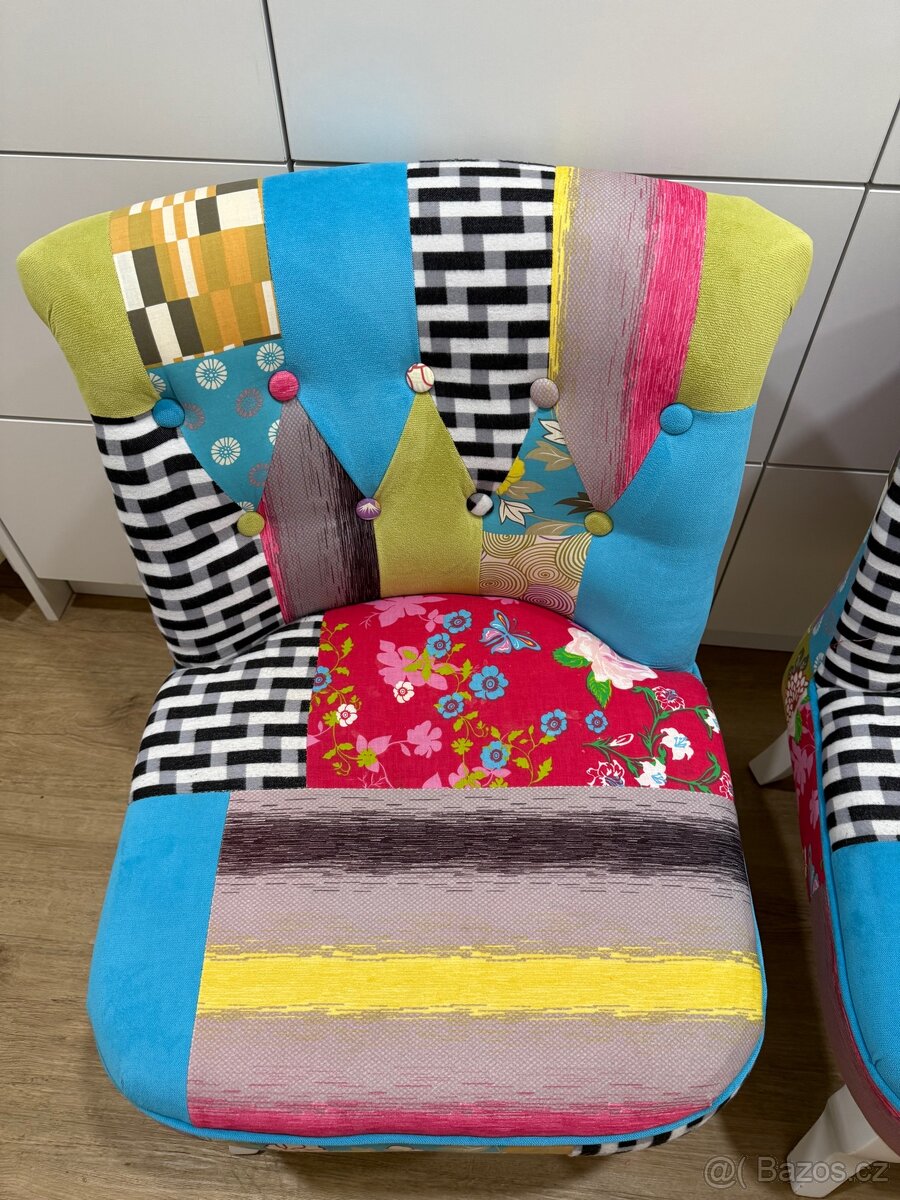 Křeslo patchwork - 6