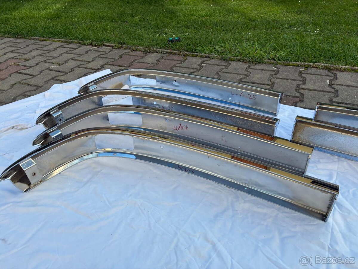 Škoda 100, 110R, 120 - přední nárazník nový chrom - 6