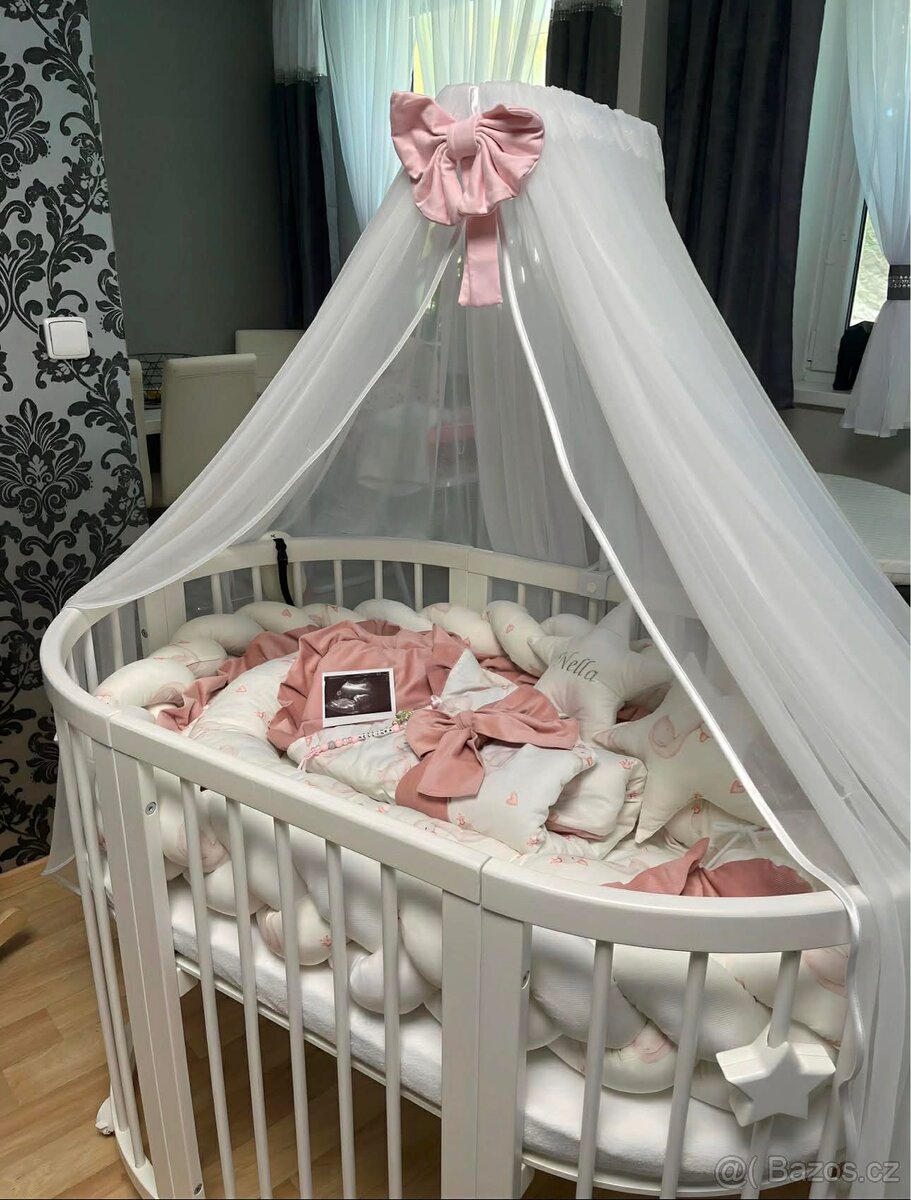 Oválná dětská postýlka 8v 1 - 6