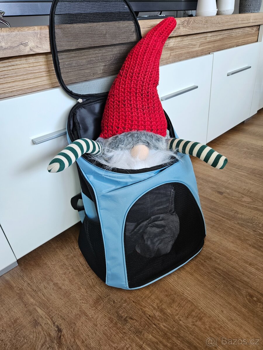 Nový přepravní batoh na psy nebo kočky, velikost L - 6