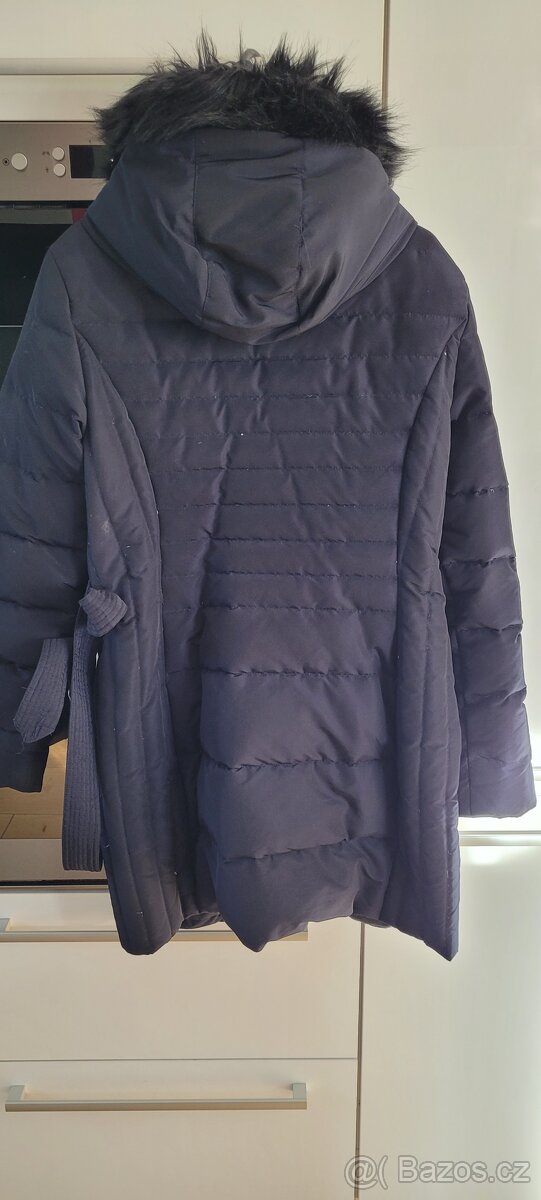 Dámská teplá péřová bunda/kabát Navy Orsay vel.42 - 6