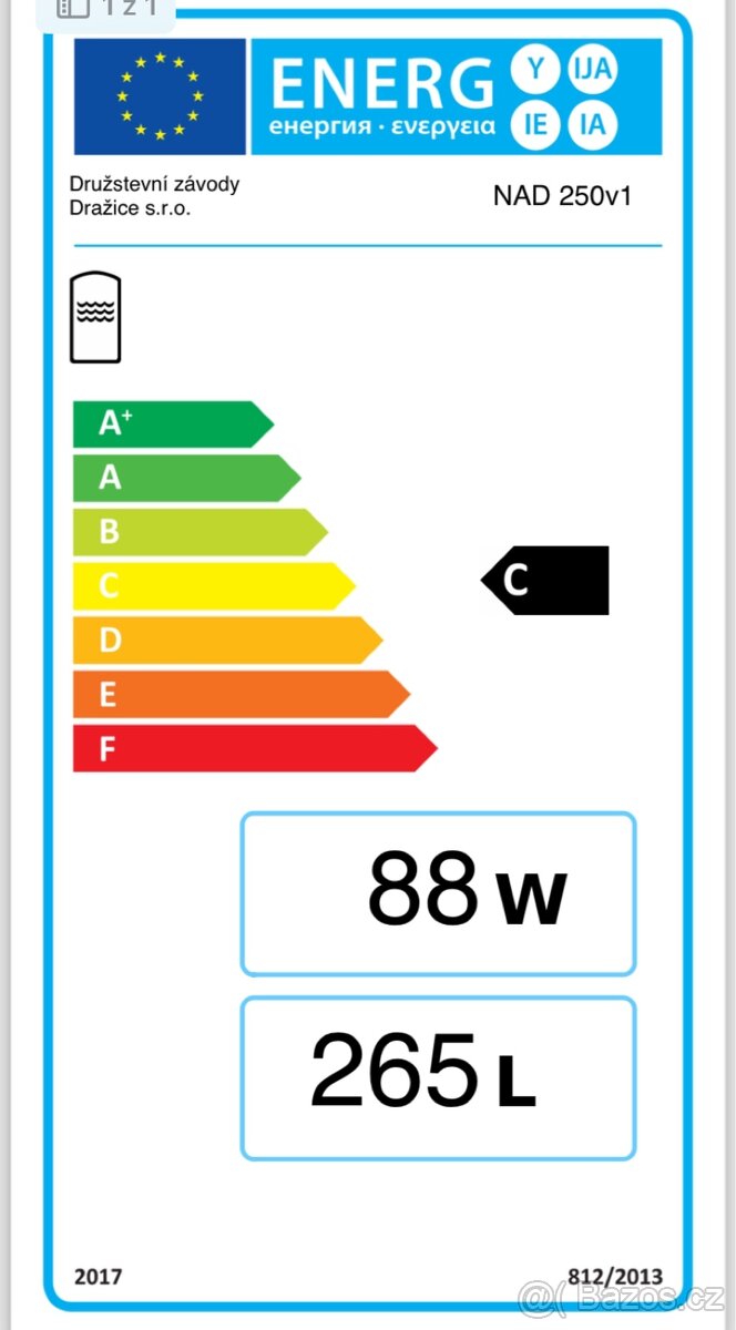 Ohřívače vody Akumulační nádrže ke kotlům Dražice 250 litrů - 6