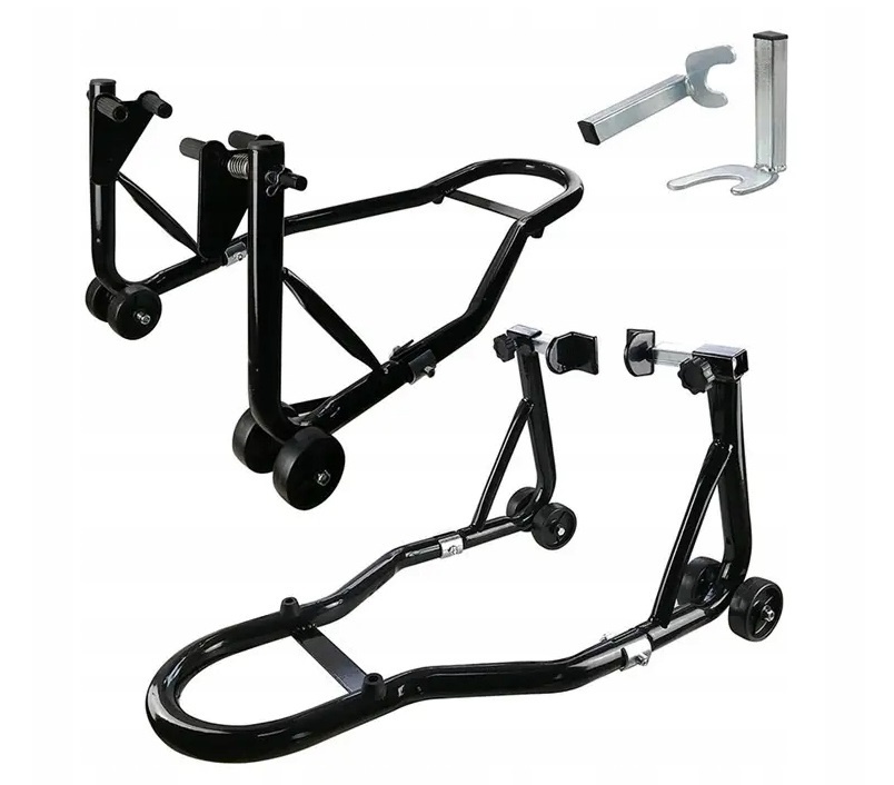 Sada zvedáků na moto, set stojanů přední + zadní. Nové - 6