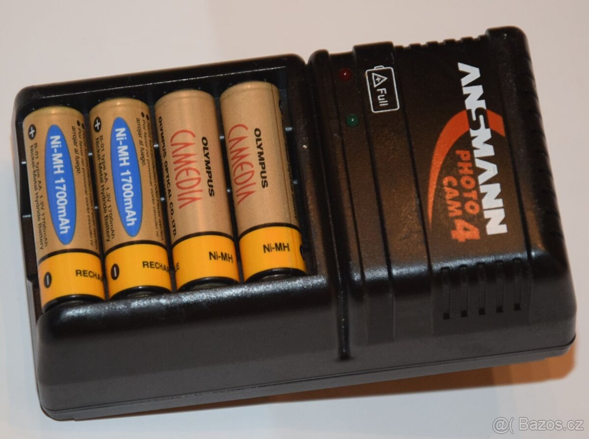 Nabíječka AA + AAA baterií ANSMANN pro 4ks + 4x AA NIMH akku - 6