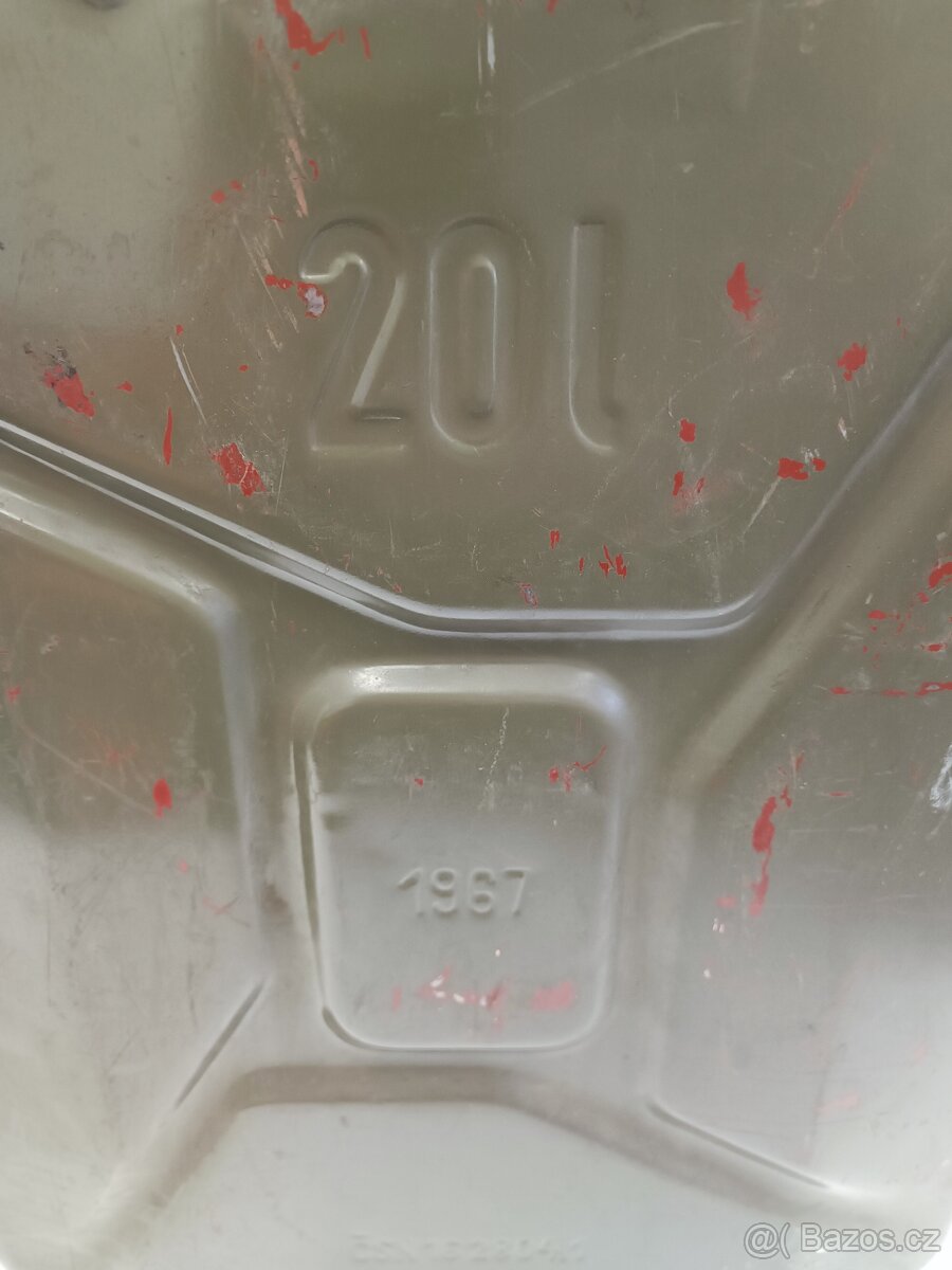 Vojenský kanystr 20 litrů z roku 1987 - originální armádní - 6