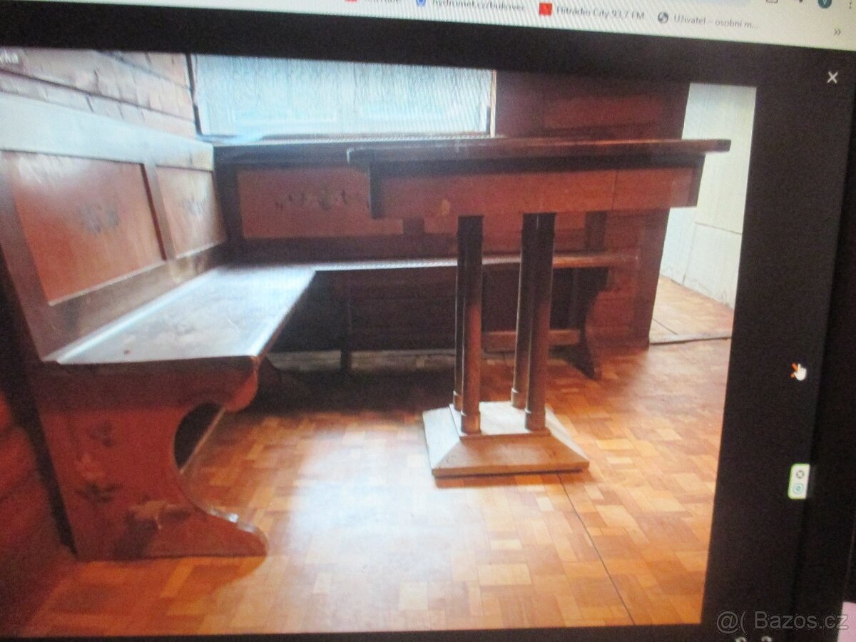jídelní kout-lavice,stůl,židle - 6