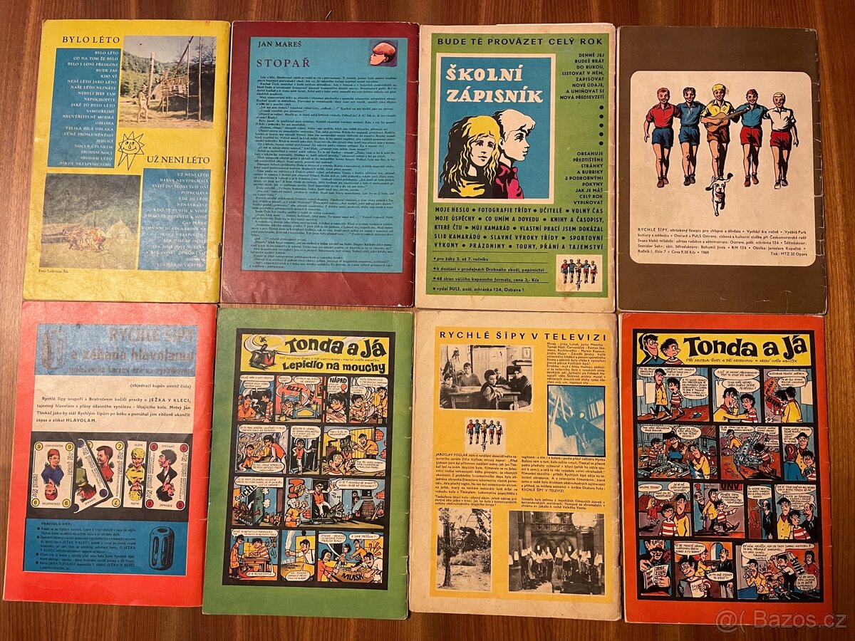 Rychlé šípy, Foglar, Fischer, Čermák - 9 sešitů,1969-71 - 6