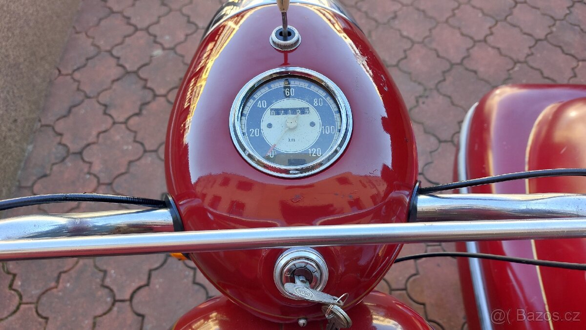 Jawa 350/354-06 kývačka rok 63+ sidecar - 6