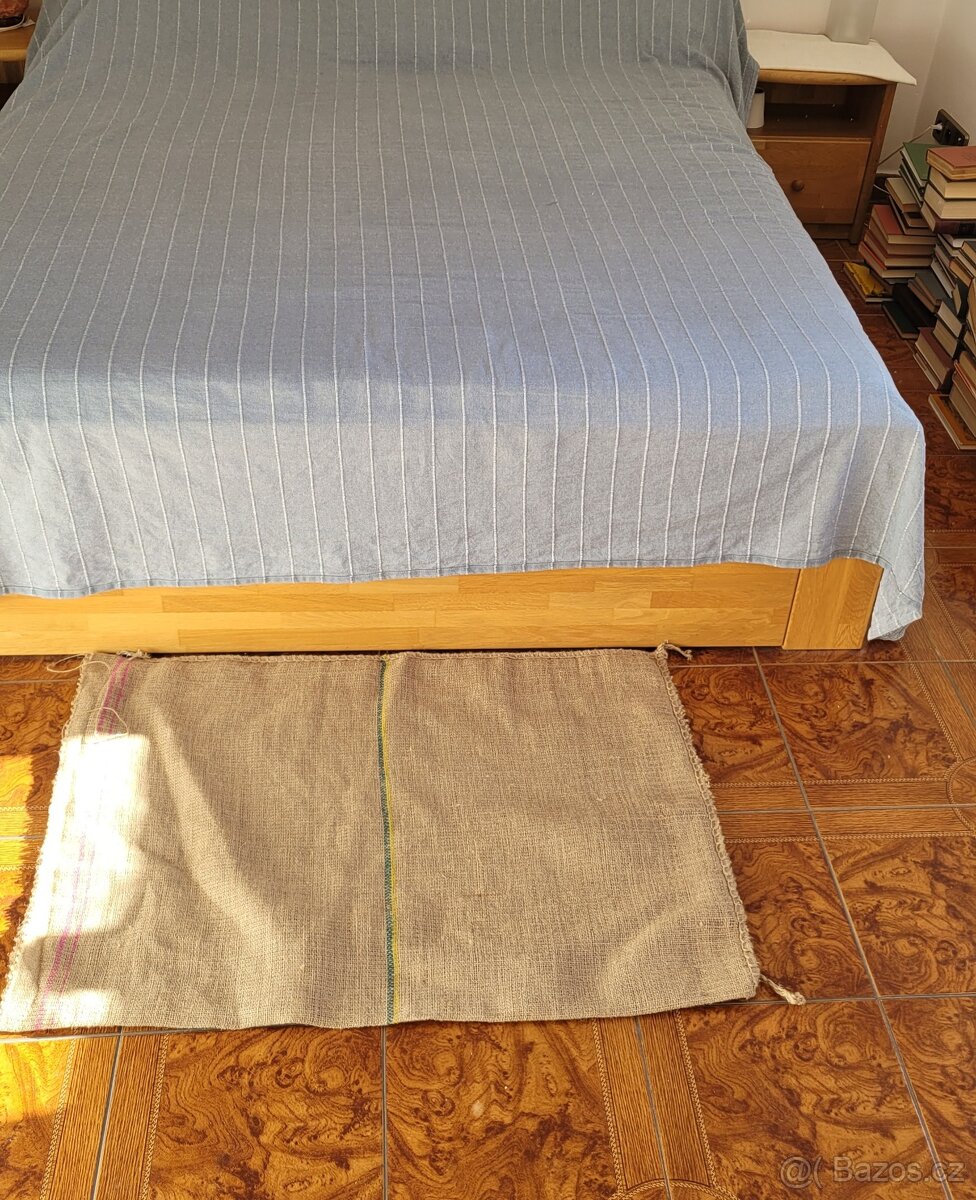 Dekorace: Jutové pytle na kávu, více kusů a více druhů, - 6